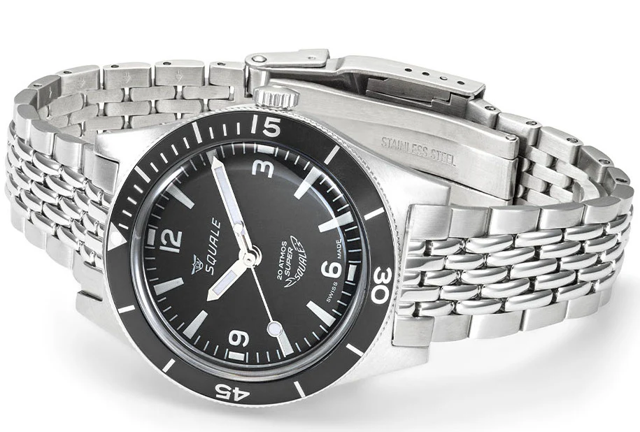 Squale SuperSquale Black Bracelet Watch - Image 3