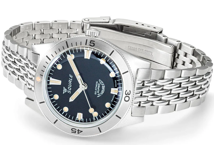 Squale SuperSquale Sunray Black Bracelet Watch - Image 3