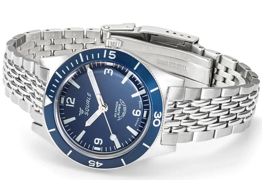 Squale SuperSquale Sunray Blue Bracelet Watch - Image 3