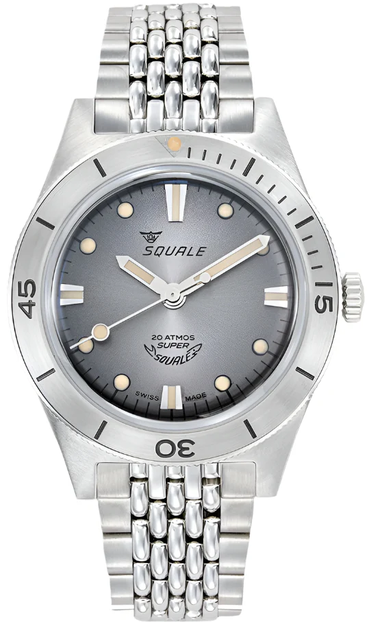 Squale SuperSquale Sunray Grey Bracelet Watch