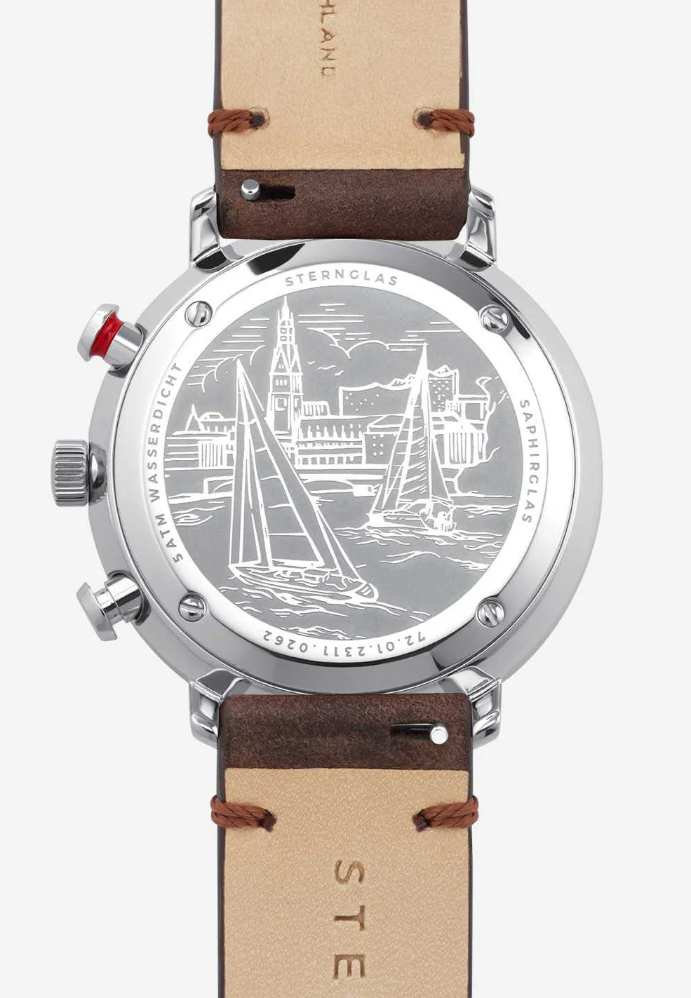 Sternglas Hamburg Chrono Silver Watch - Image 4
