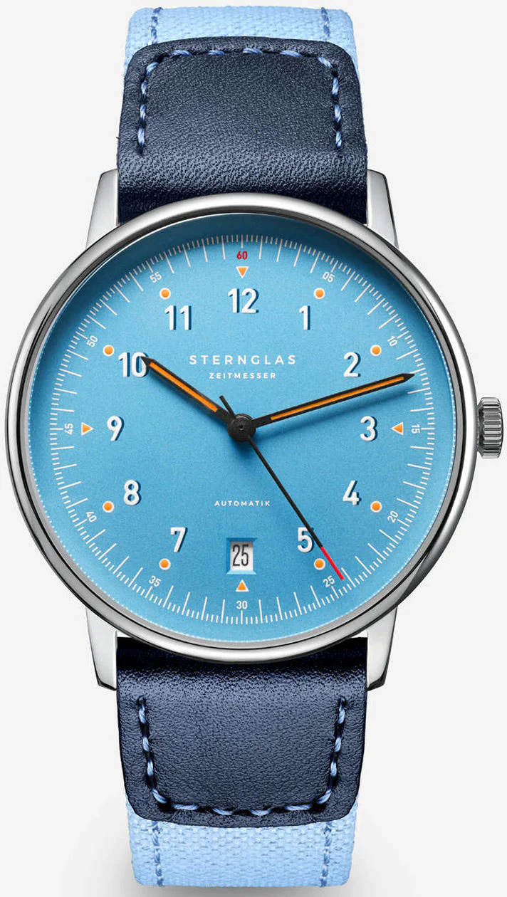 Sternglas Lumatik Automatic Light Blue Watch