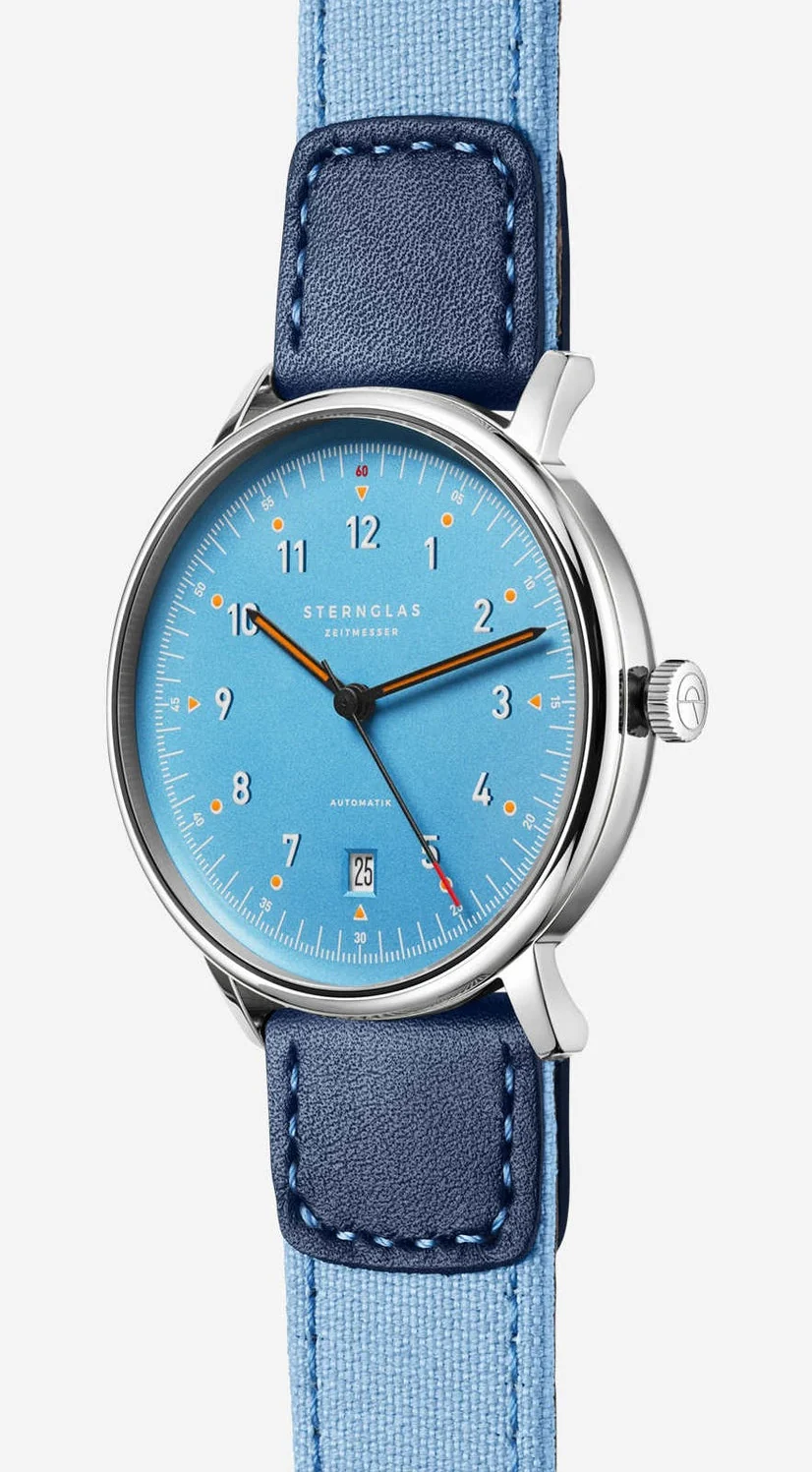 Sternglas Lumatik Automatic Light Blue Watch - Image 2