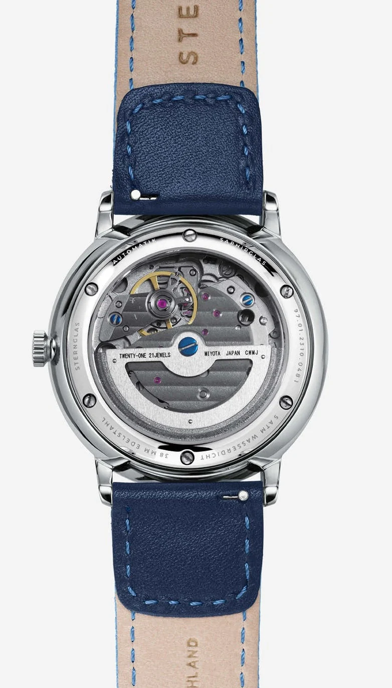Sternglas Lumatik Automatic Light Blue Watch - Image 4