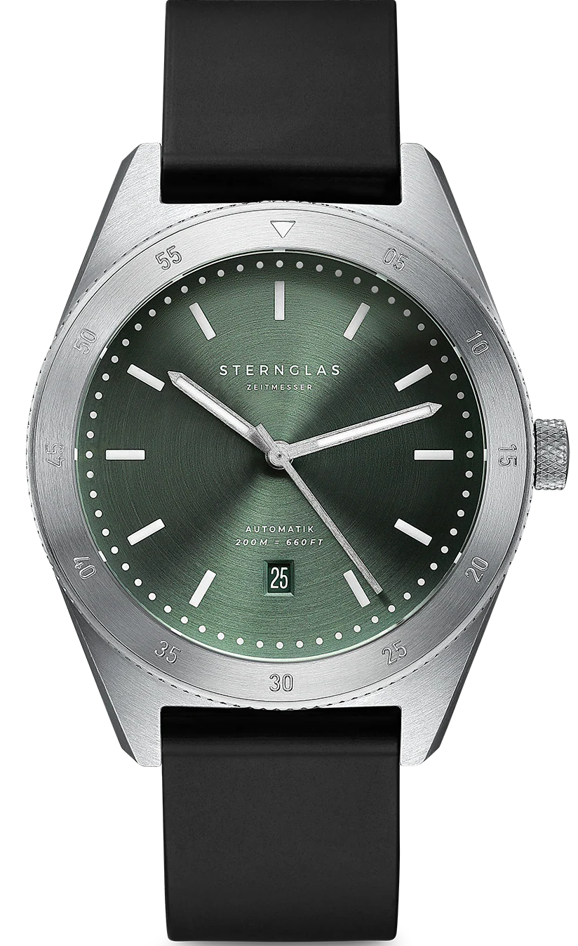 Sternglas Watch Marus Automatic Green Rubber