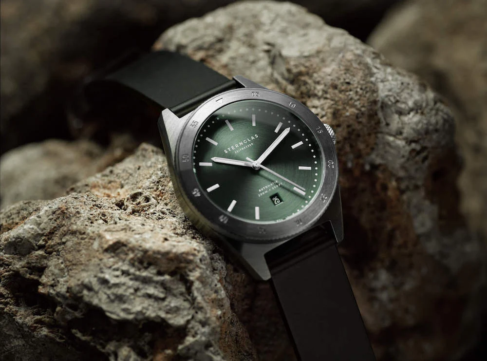 Sternglas Watch Marus Automatic Green Rubber - Image 6