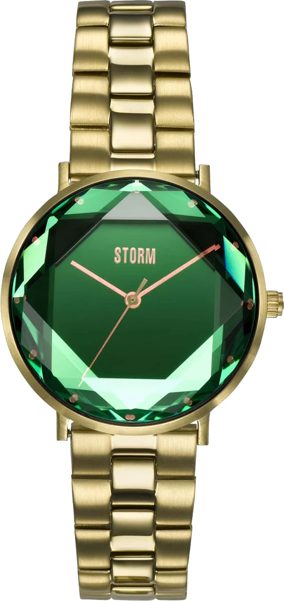 Storm Elexi Gold Lazer Green Watch D