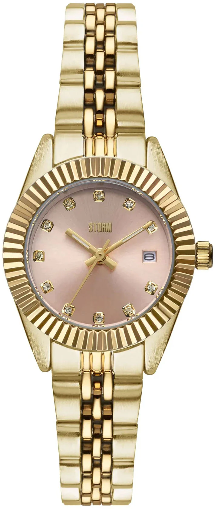 Storm Roxin Crystal Gold Pink Watch