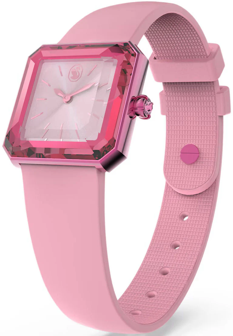 Swarovski Silicone Pink Watch - Image 2