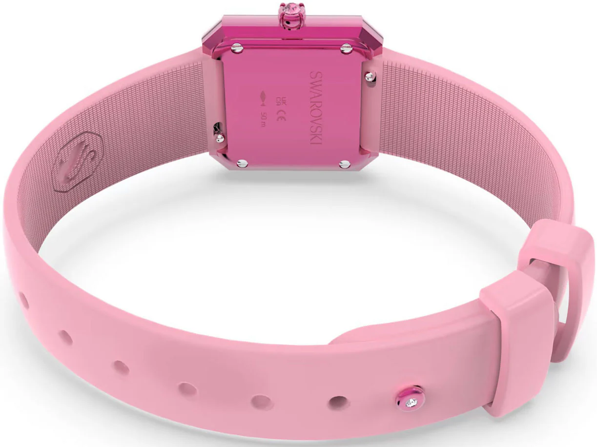 Swarovski Silicone Pink Watch - Image 3