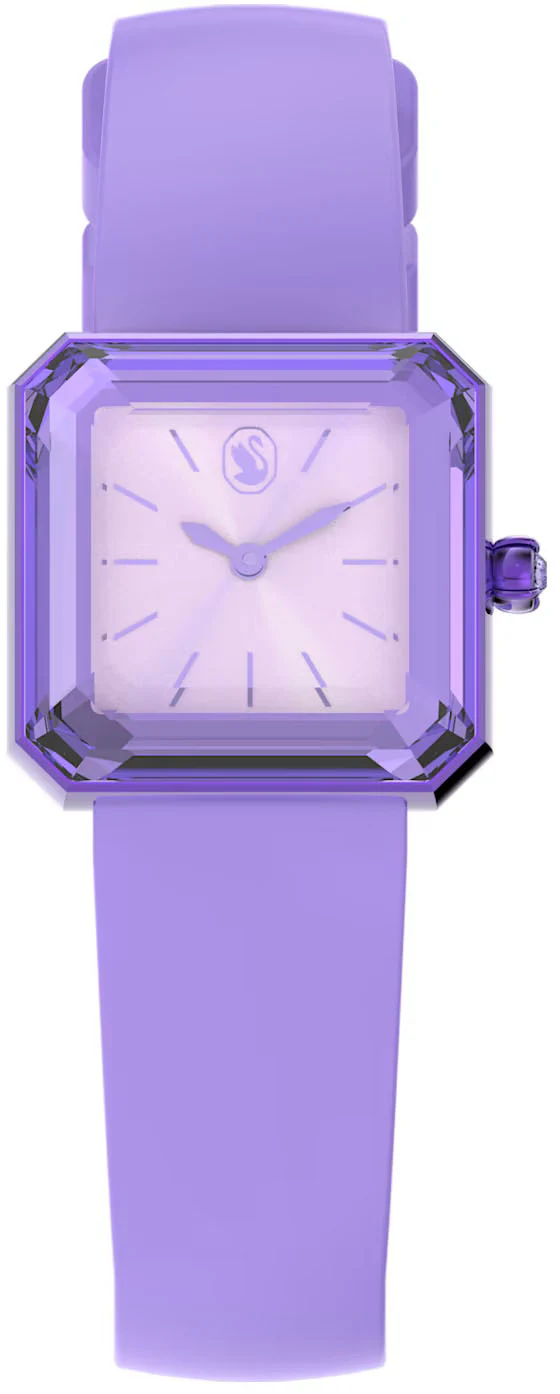 Swarovski Silicone Purple Watch