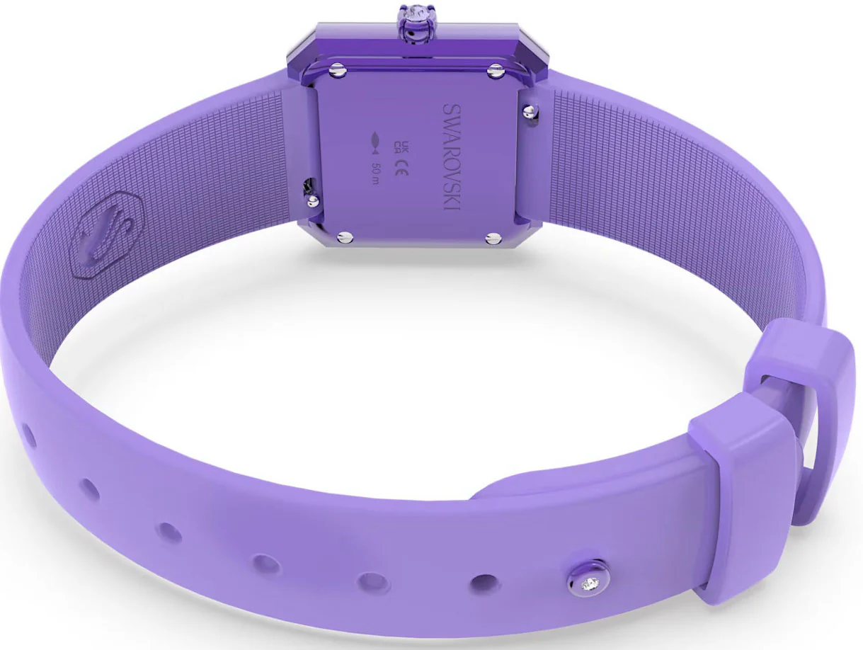 Swarovski Silicone Purple Watch - Image 3