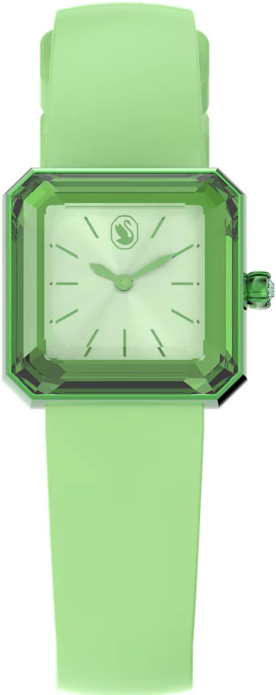 Swarovski Silicone Green Watch