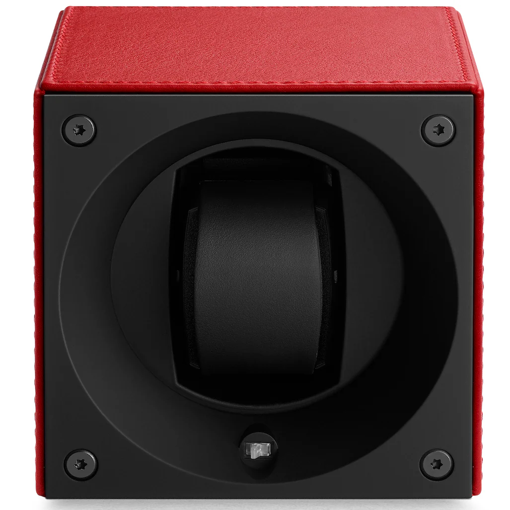 Swiss KubiK Watch Winder Single Red leather - Image 2