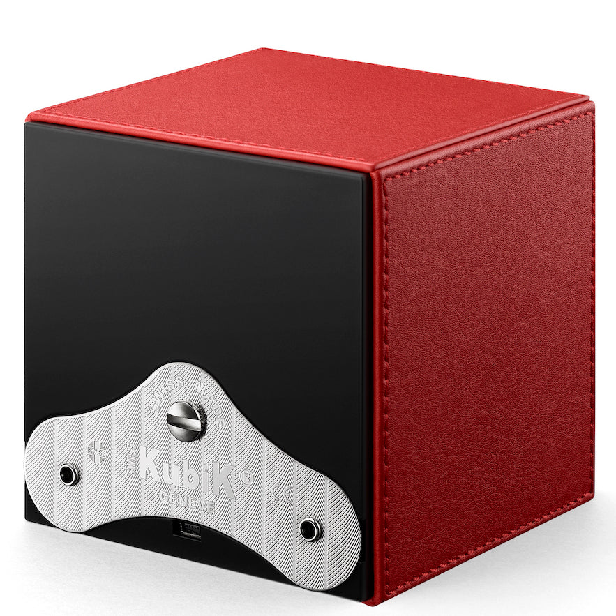 Swiss KubiK Watch Winder Single Red leather - Image 3