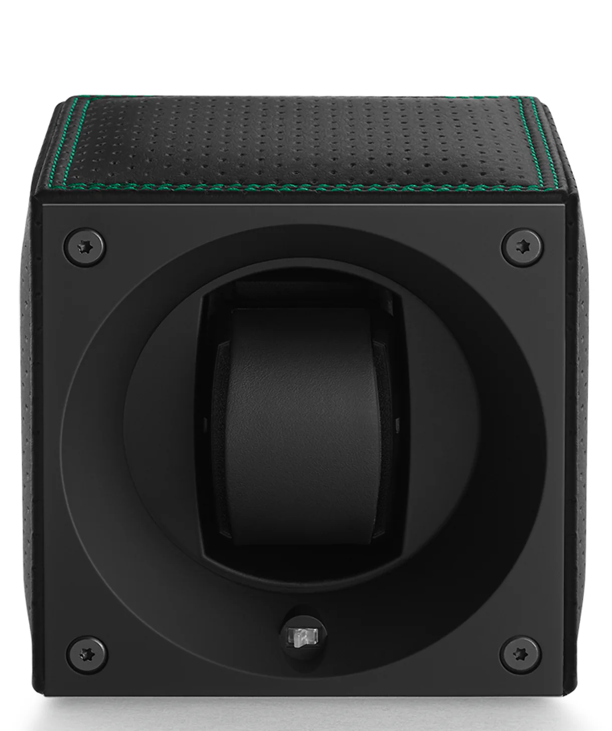 Swiss Kubik Watch Winder Single Masterbox Racing Line Green Stitching - Image 3