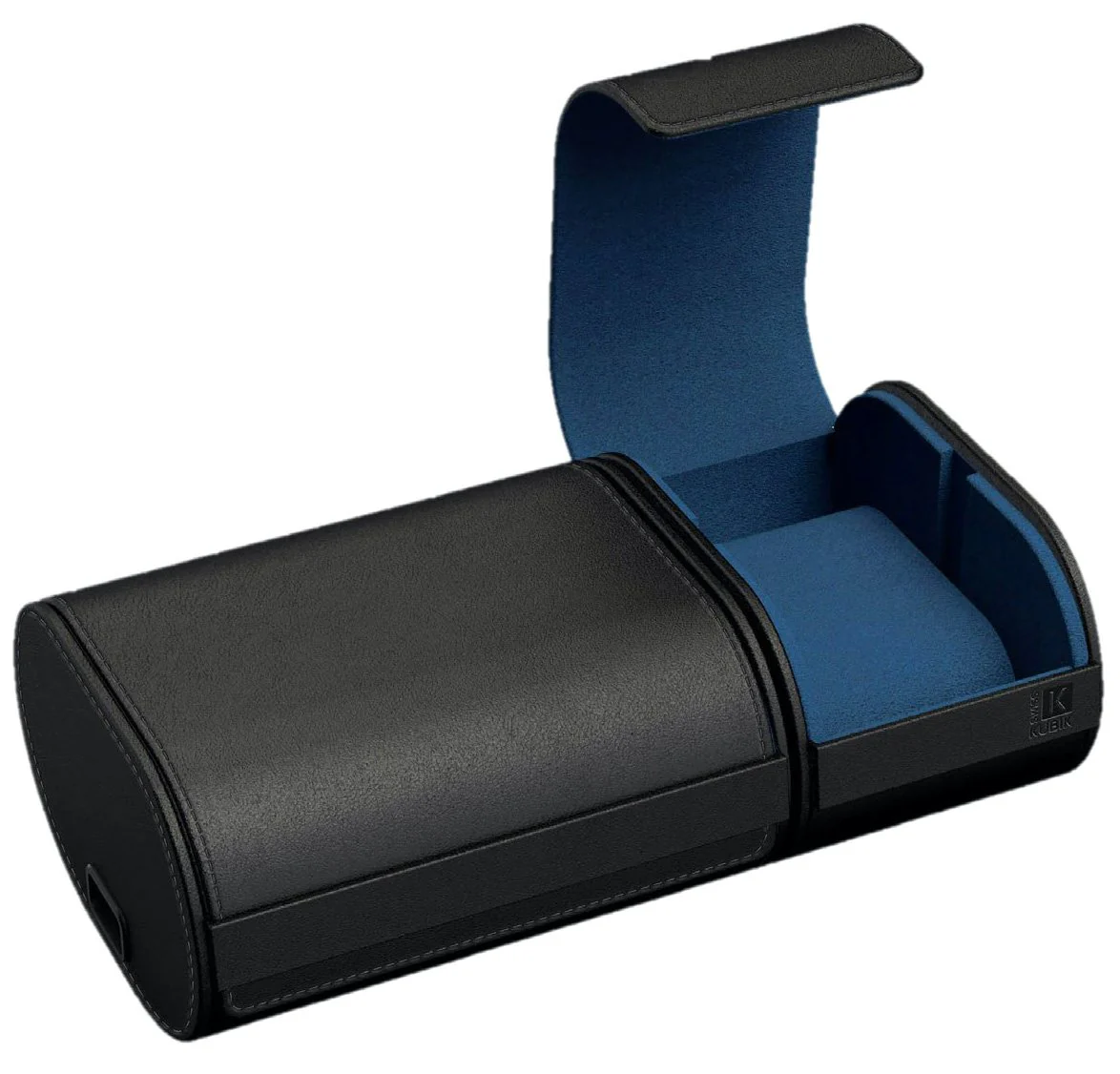 Swiss Kubik Watch Winder Travelbox Black Leather