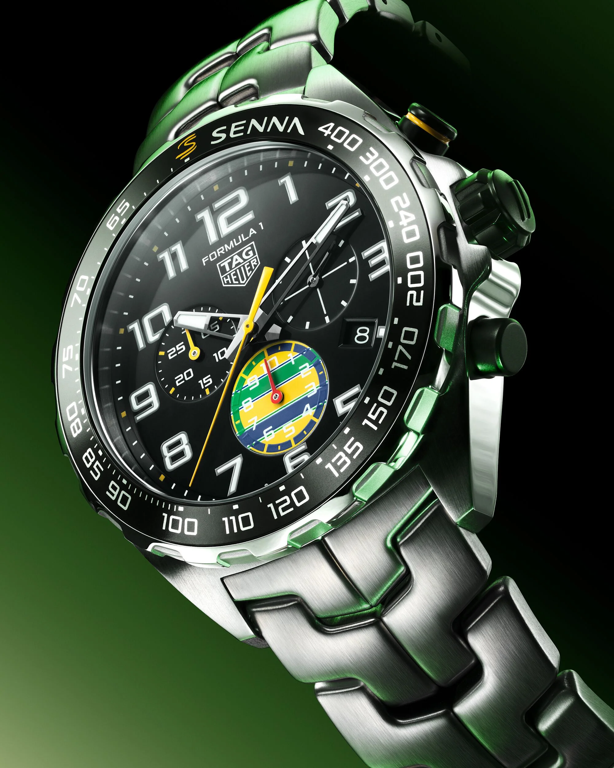 TAG Heuer Formula 1 Chronograph x Senna Special Edition Watch - Image 7