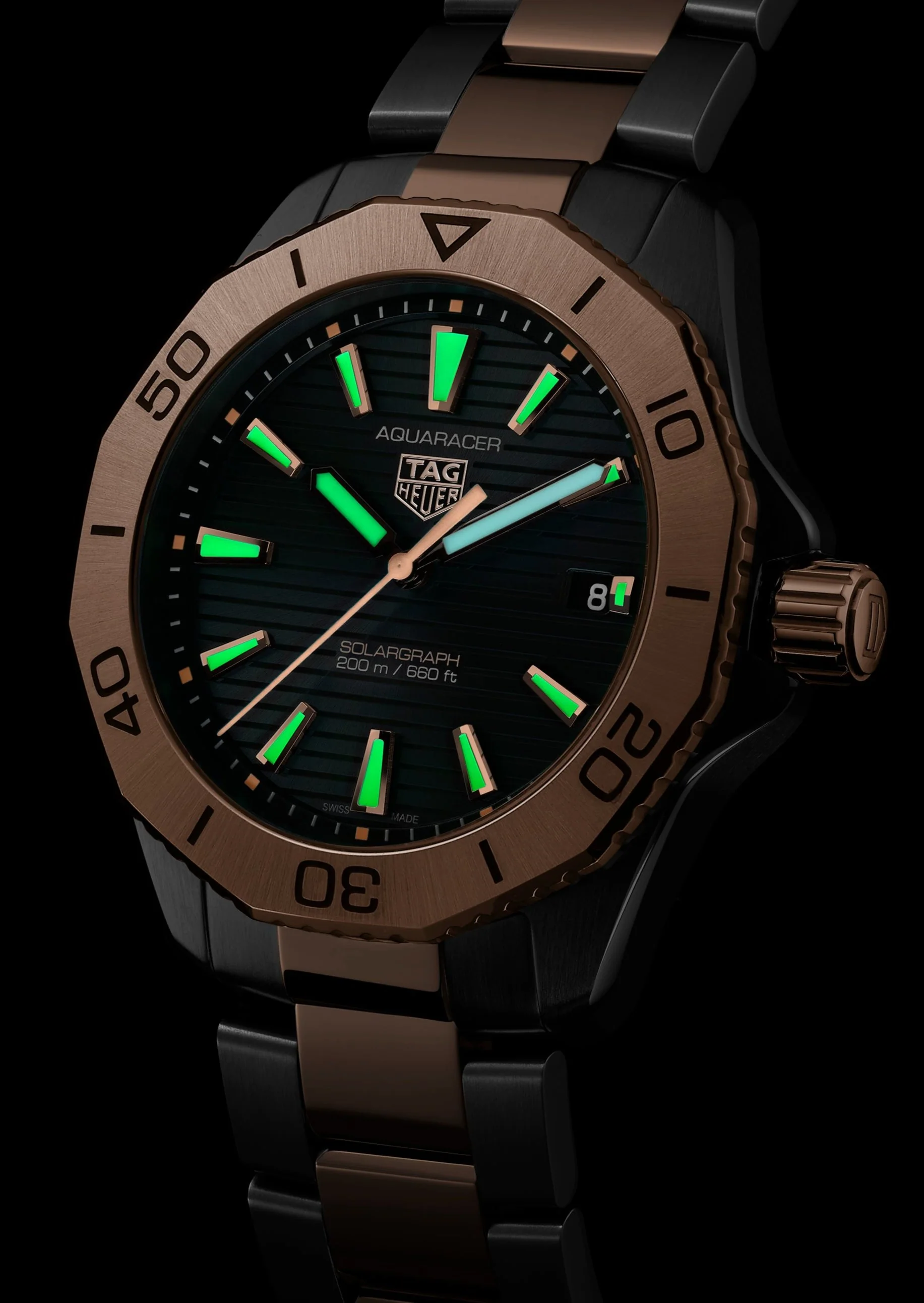 TAG Heuer Aquaracer Professional 200 Solargraph 40mm Watch - Image 3