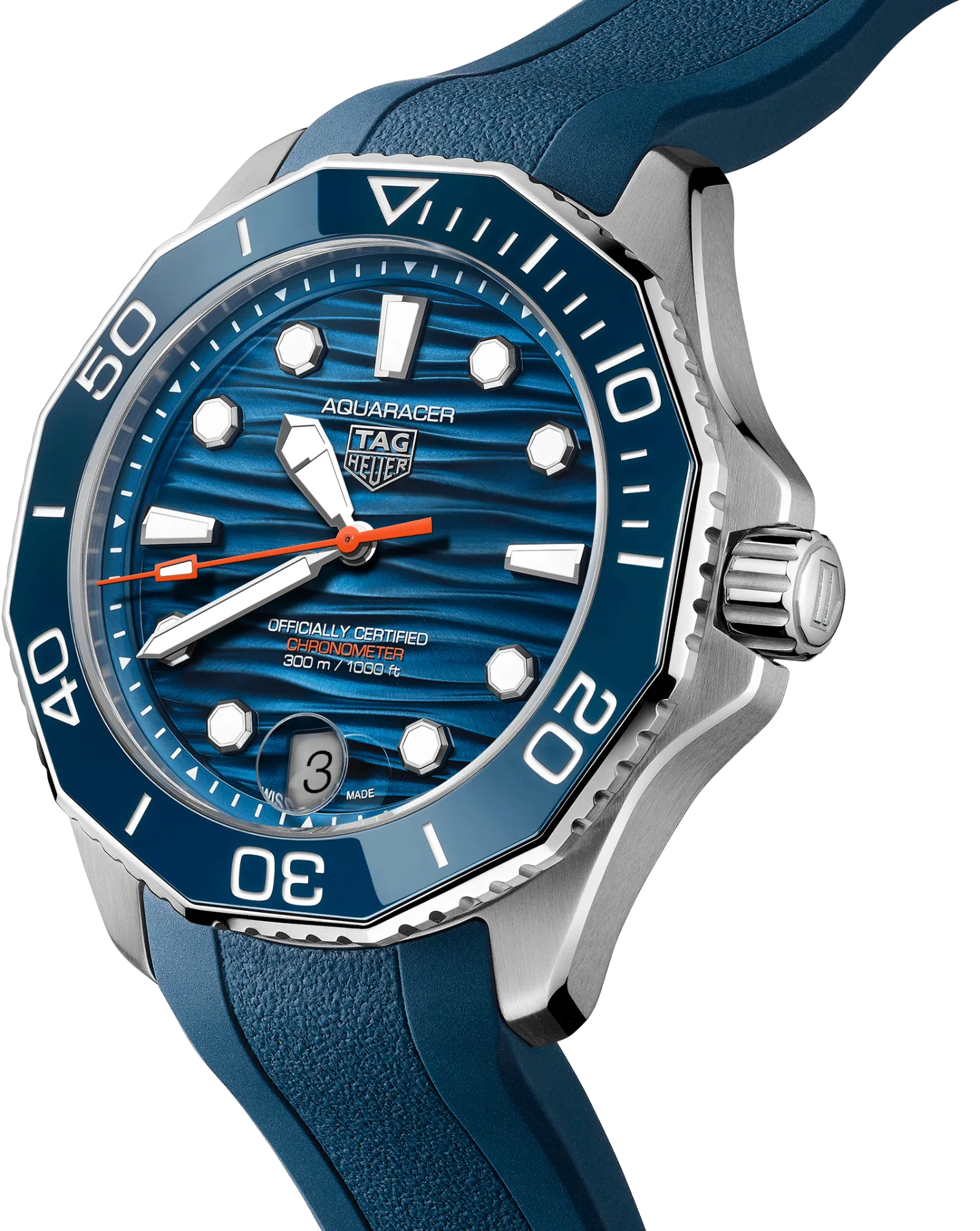 TAG Heuer Aquaracer Professional 300 GMT Rubber Watch - Image 3