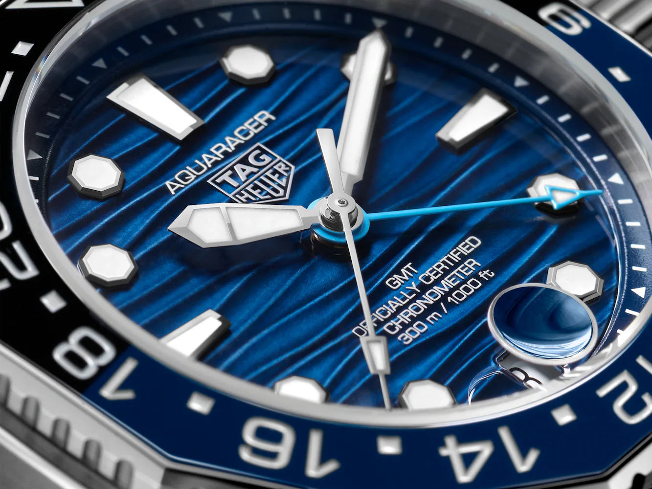 TAG Heuer Aquaracer Professional 300 GMT Bracelet Watch - Image 5