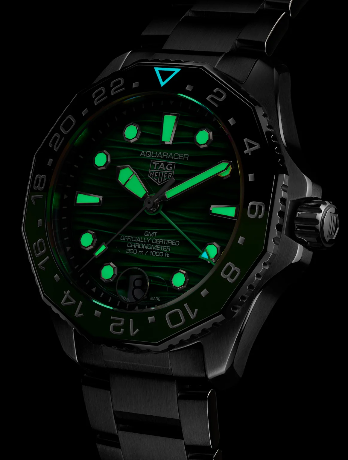 TAG Heuer Aquaracer Professional 300 GMT Bracelet Watch - Image 2