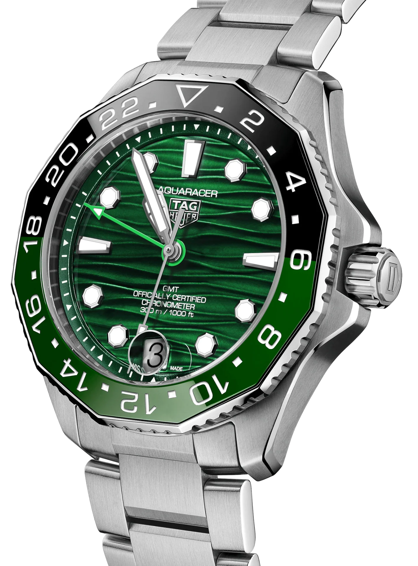 TAG Heuer Aquaracer Professional 300 GMT Bracelet Watch - Image 5