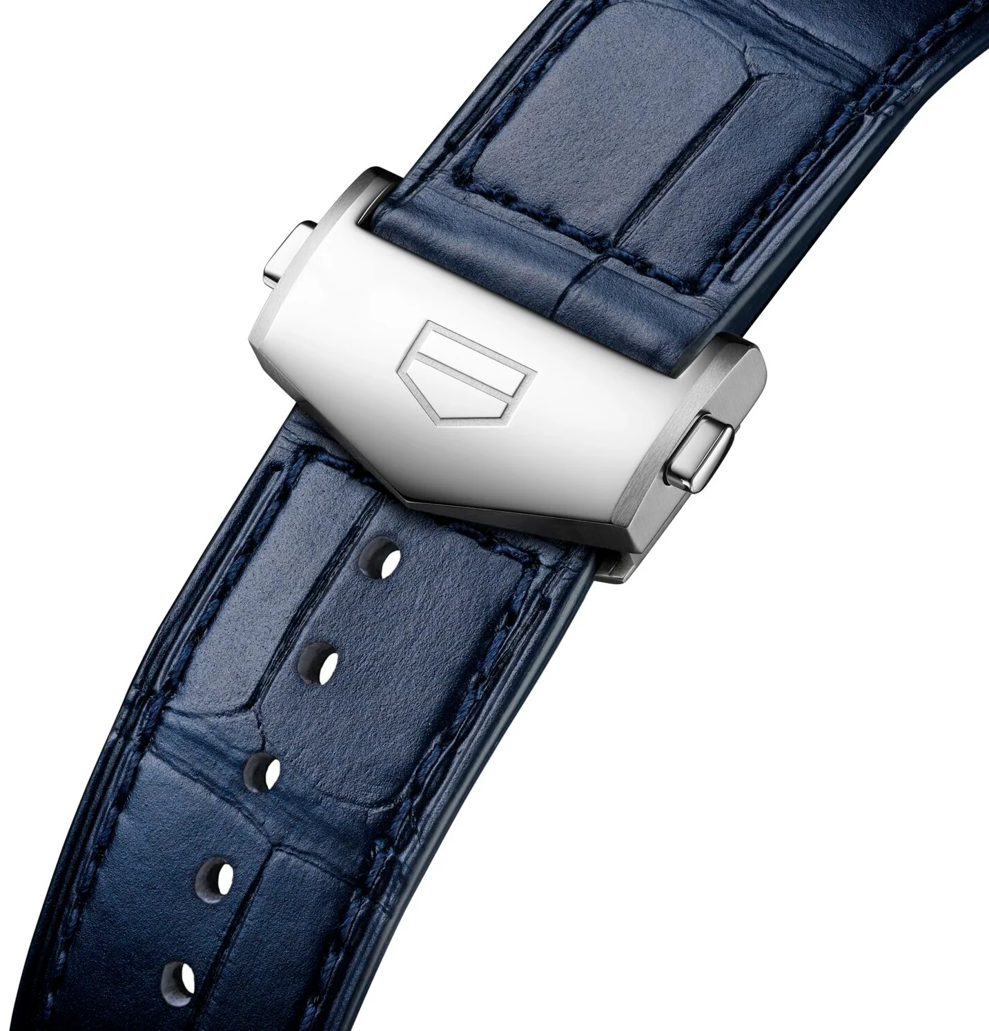 TAG Heuer Carrera Chronograph Circular Brushed Blue Watch - Image 8