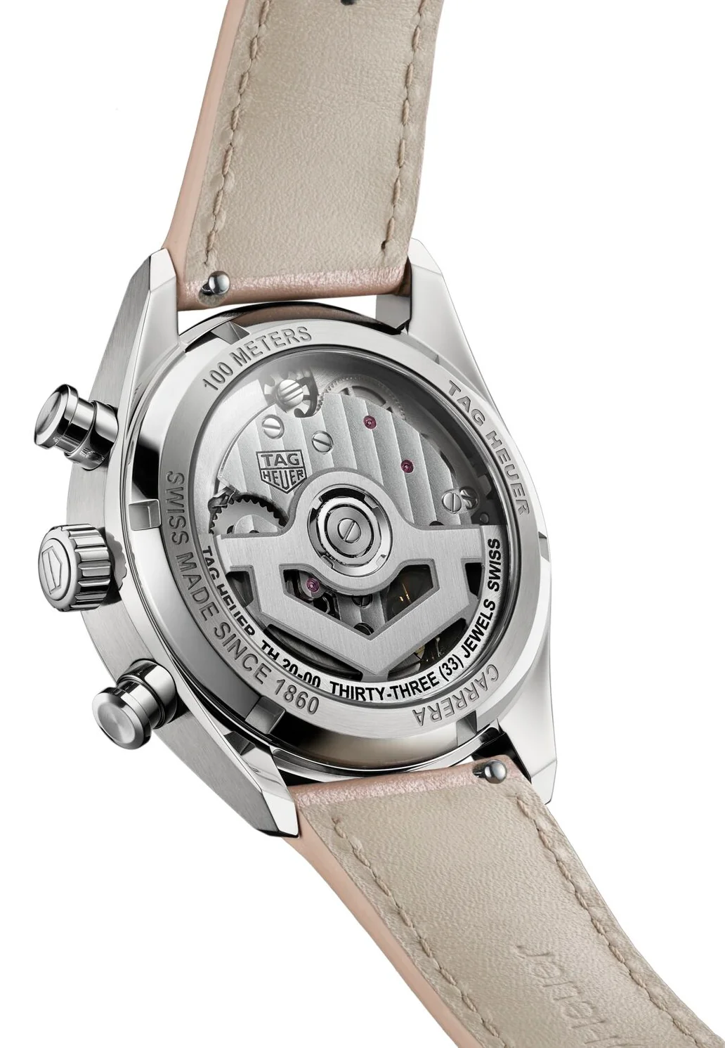TAG Heuer Carrera Chronograph Circular Brushed Pink Watch - Image 3