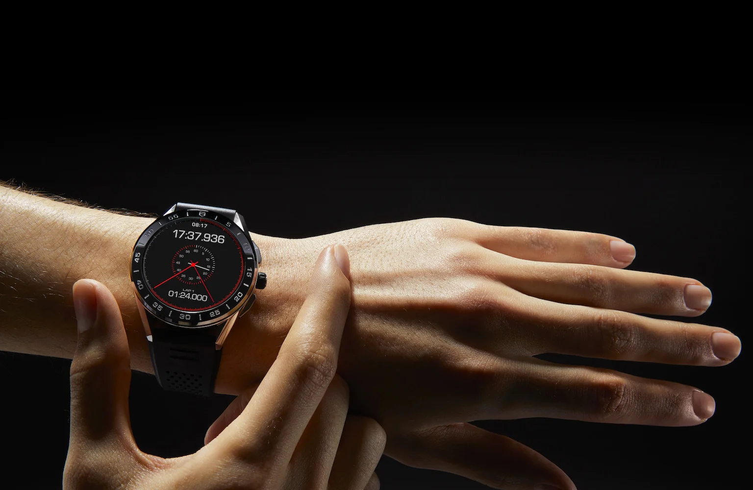 TAG Heuer Watch Connected 45 Steel Black Rubber D - Image 6