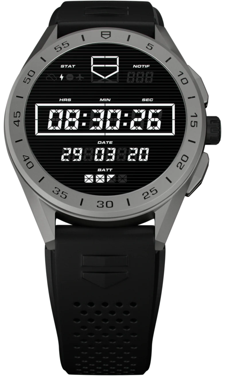 TAG Heuer Watch Connected 45 Titanium Black Rubber - Image 2
