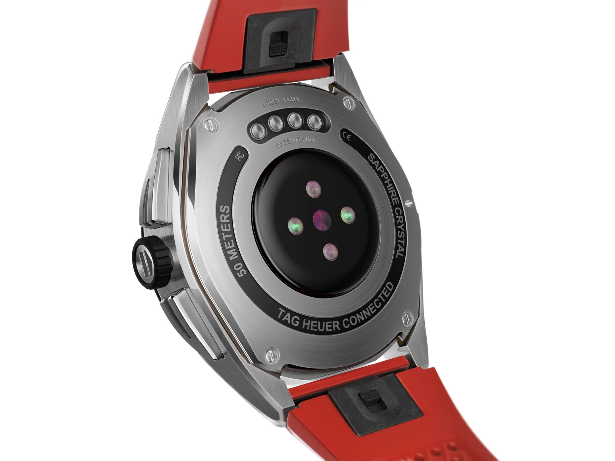TAG Heuer Watch Connected Calibre E4 45 Red Rubber - Image 6