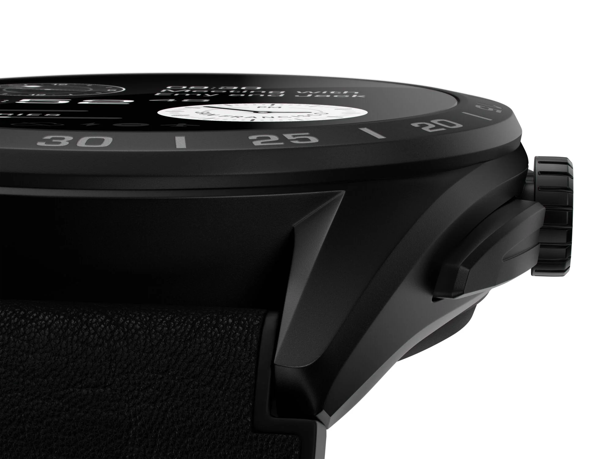 TAG Heuer Watch Connected Calibre E4 45 Titanium Black Leather - Image 4