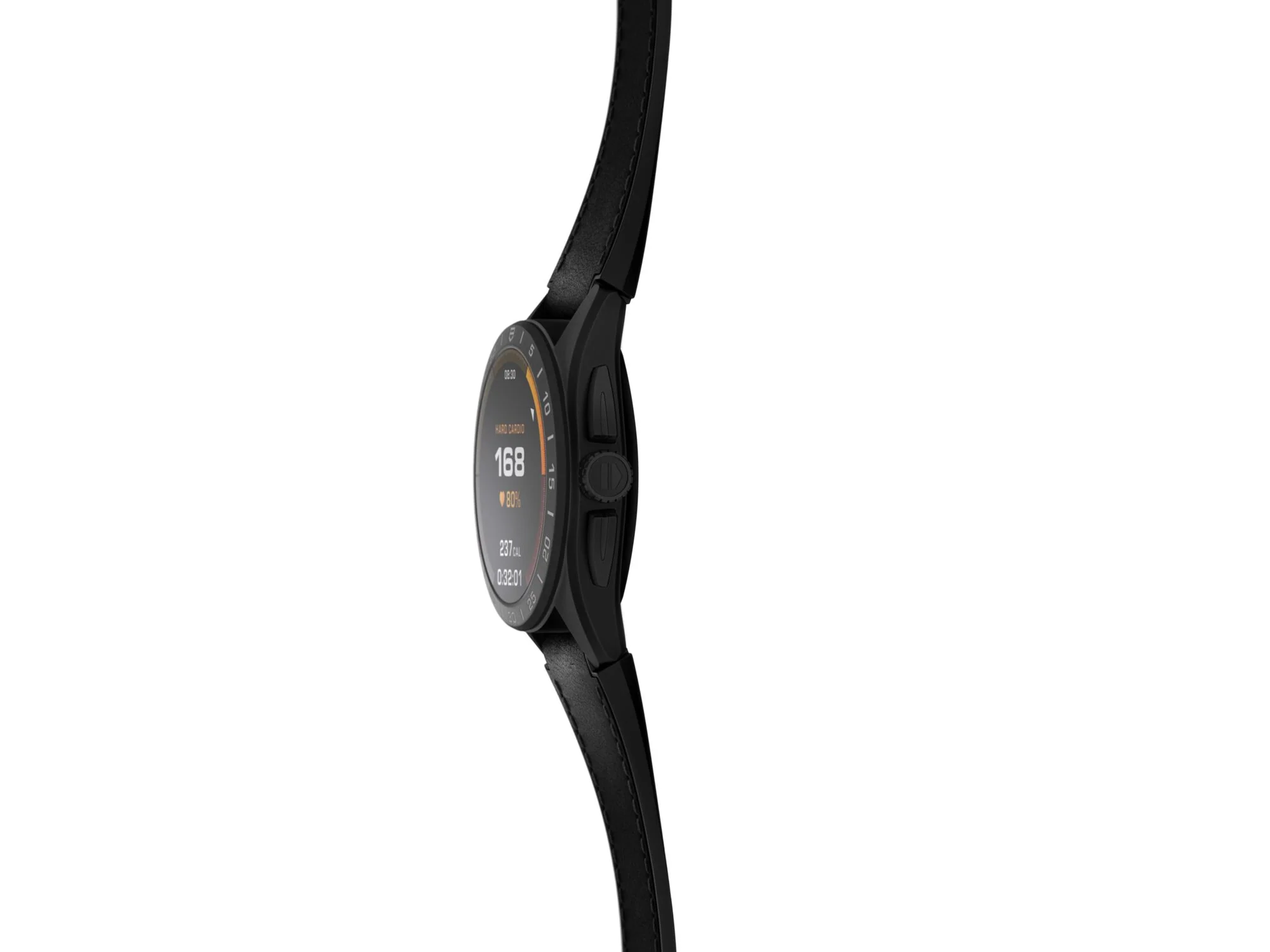 TAG Heuer Watch Connected Calibre E4 45 Titanium Black Leather - Image 5