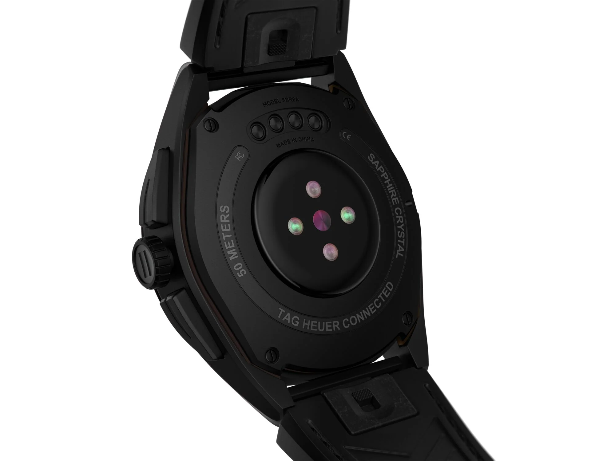 TAG Heuer Watch Connected Calibre E4 45 Titanium Black Leather - Image 6