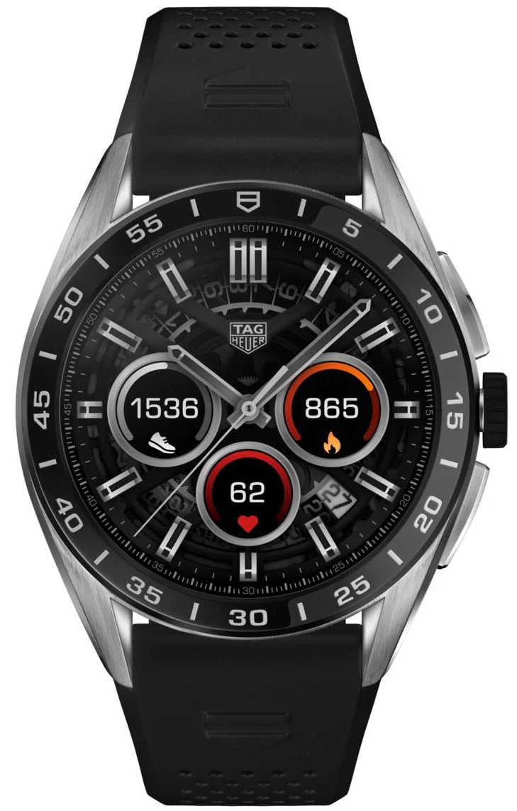 TAG Heuer Connected Calibre E4 Black 45 Rubber D