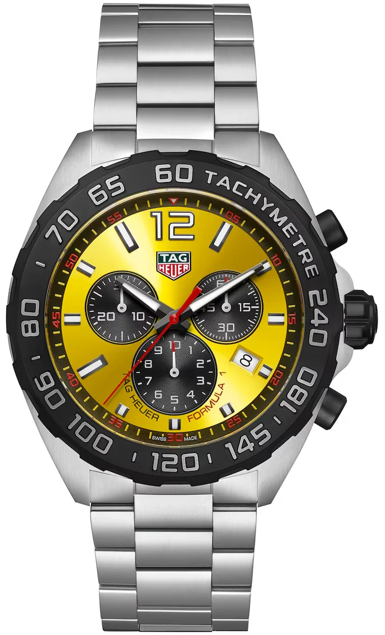 TAG Heuer Formula 1 Chronograph Yellow Bracelet Watch