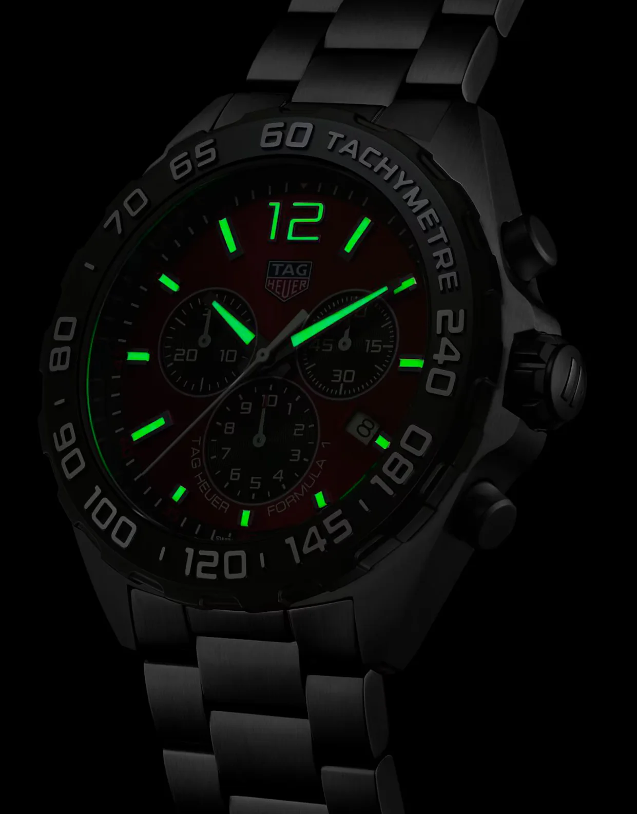 TAG Heuer Formula 1 Chronograph Yellow Bracelet Watch - Image 2