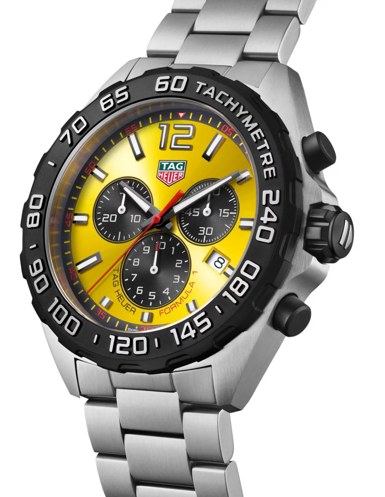 TAG Heuer Formula 1 Chronograph Yellow Bracelet Watch - Image 5