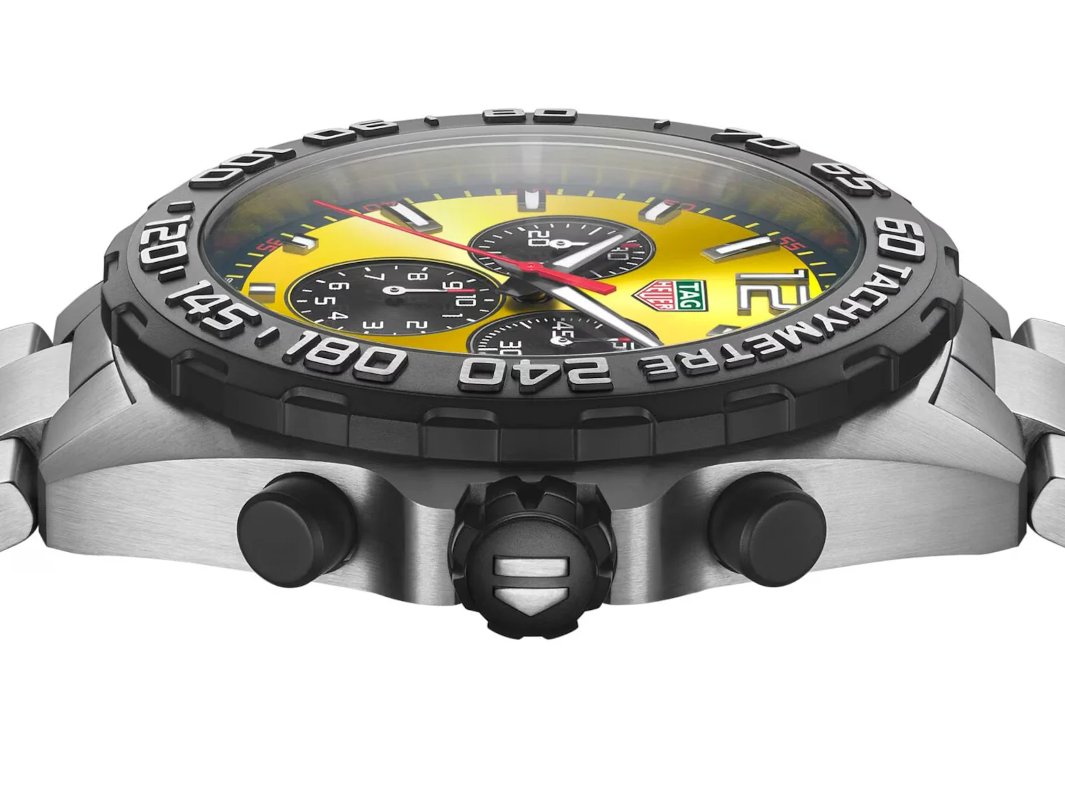 TAG Heuer Formula 1 Chronograph Yellow Bracelet Watch - Image 6