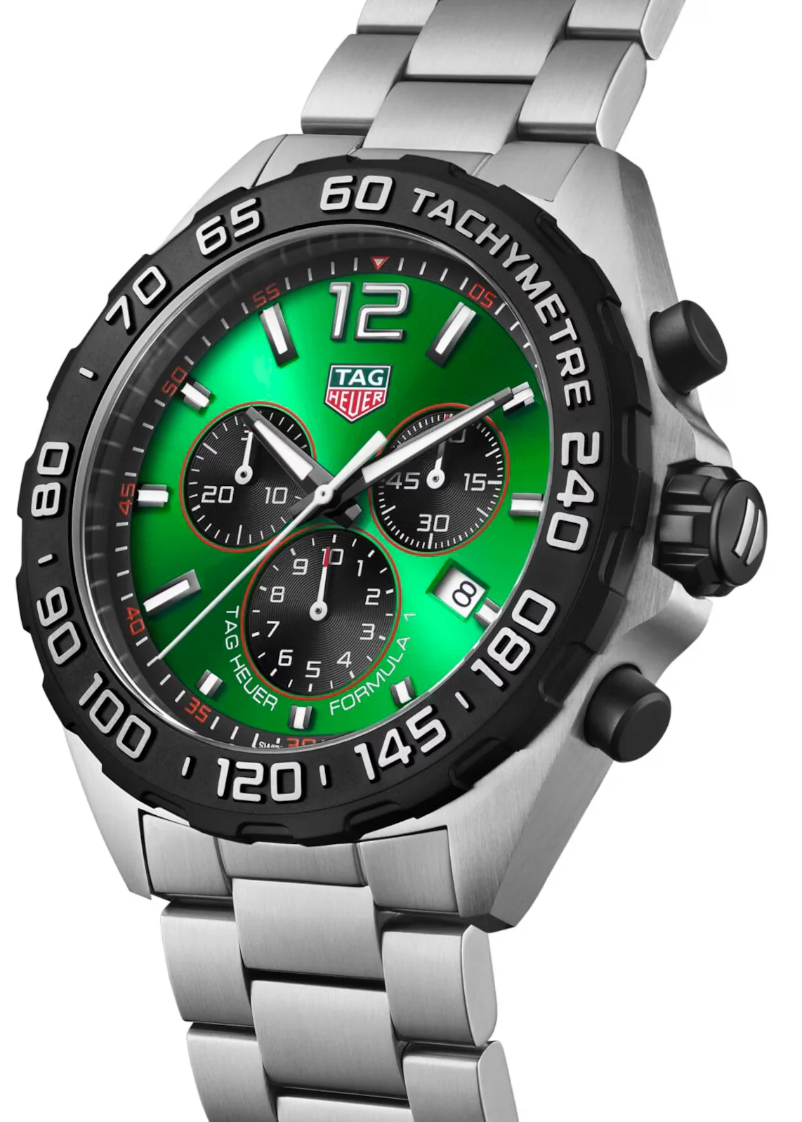 TAG Heuer Formula 1 Chronograph Green Bracelet Watch - Image 5