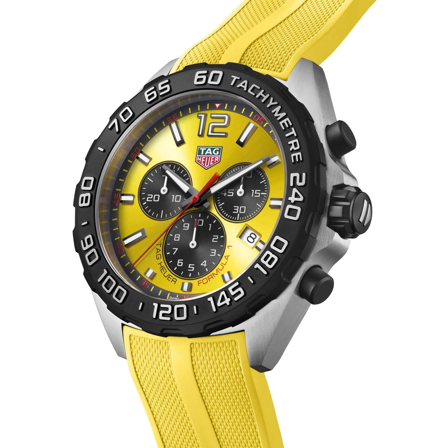 TAG Heuer Formula 1 Chronograph Yellow Watch - Image 4