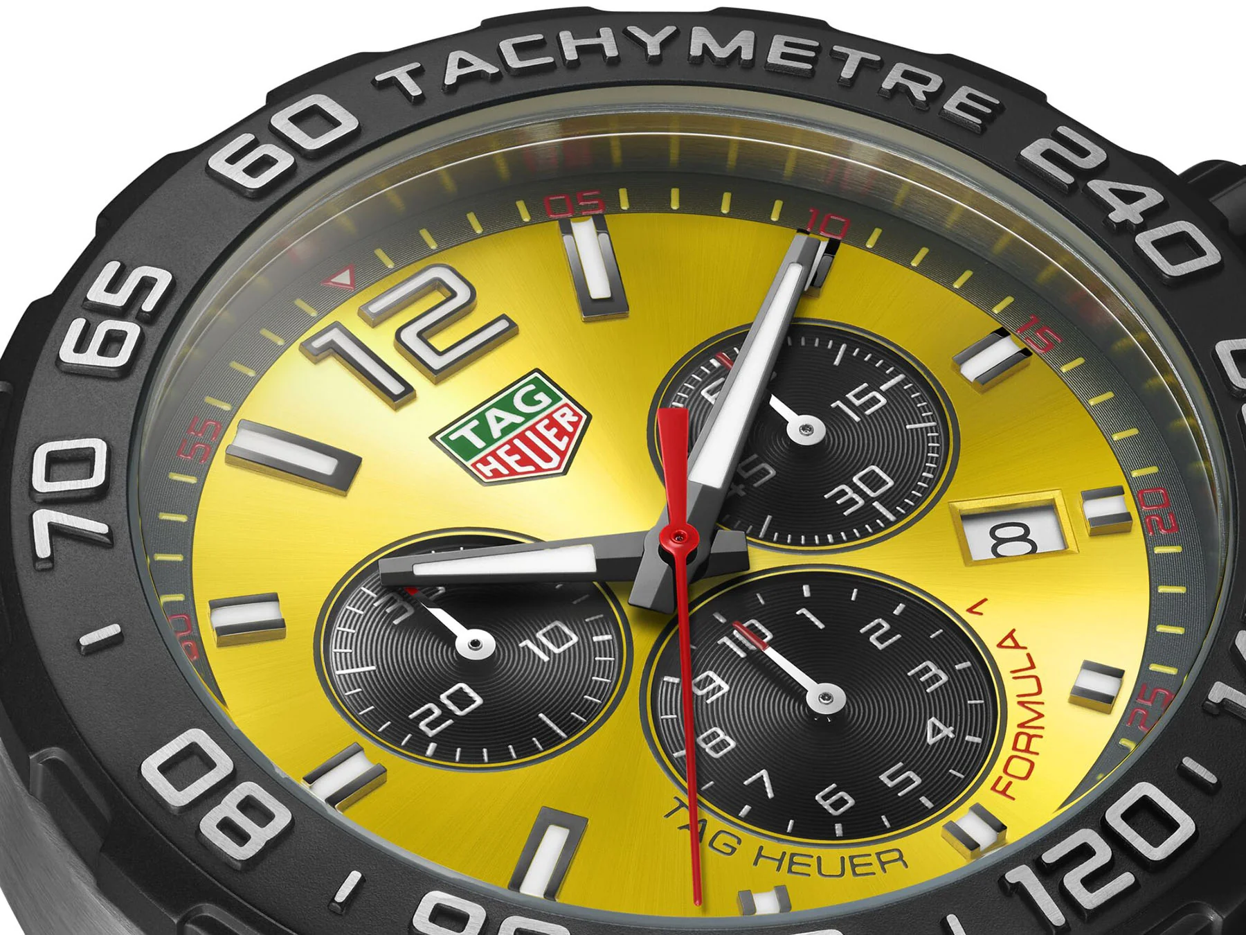 TAG Heuer Formula 1 Chronograph Yellow Watch - Image 5