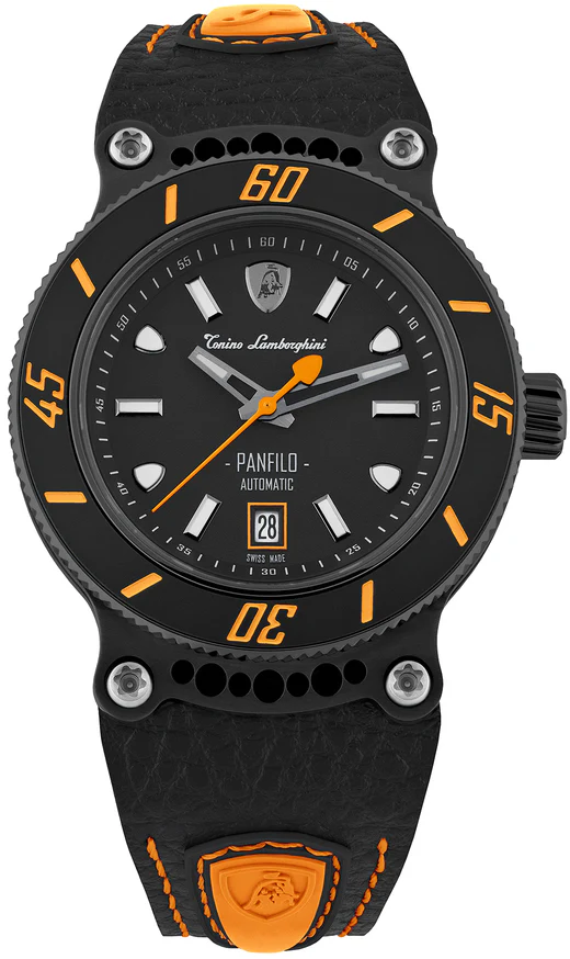 Tonino Lamborghini Watch Panfilo Black Orange