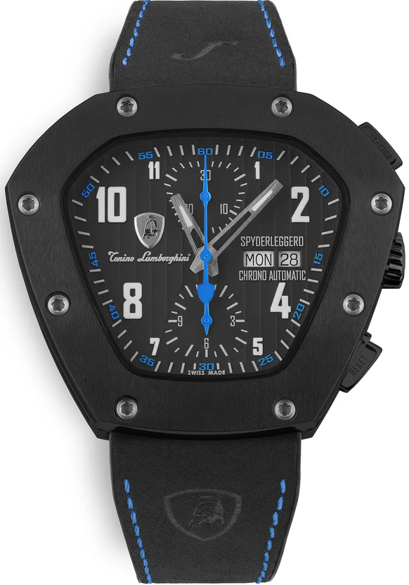 Tonino Lamborghini Watch Spyderleggero Chrono Black Blue