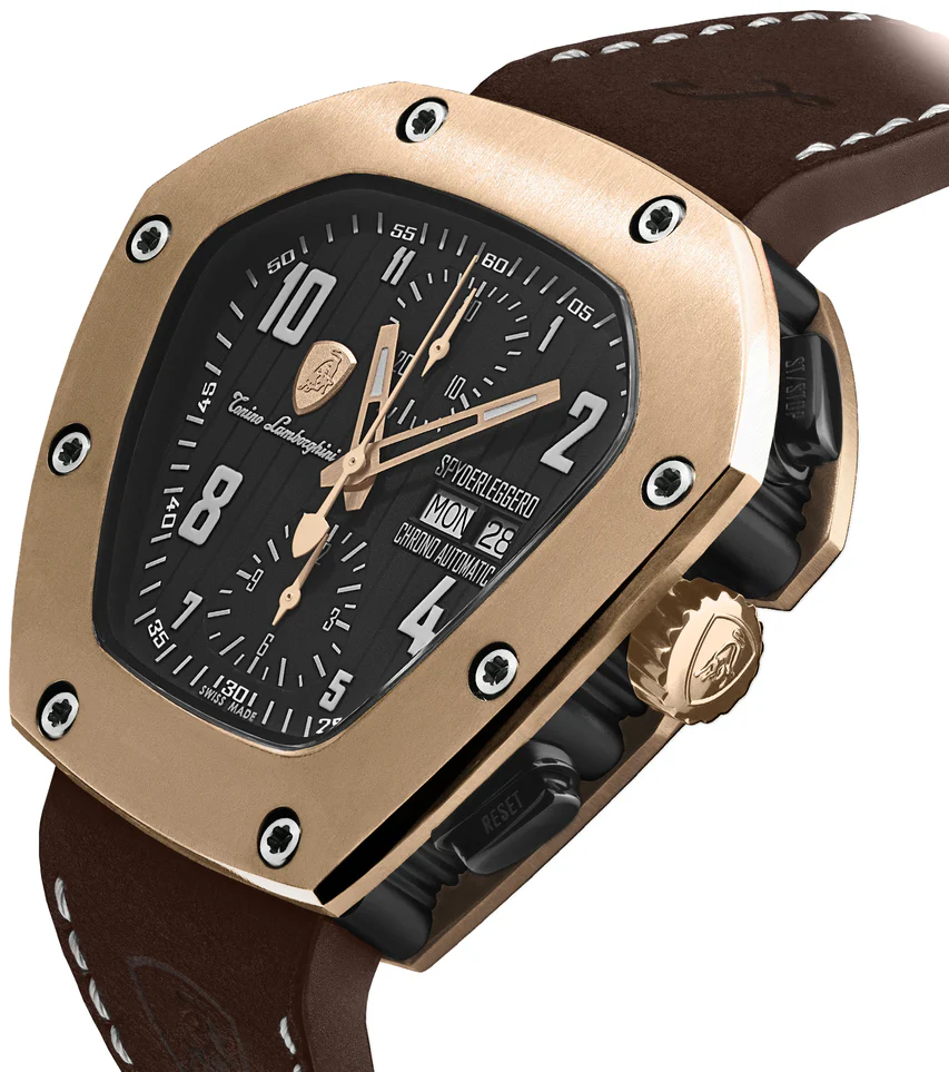 Tonino Lamborghini Watch Spyderleggero Chrono Rose Gold - Image 2