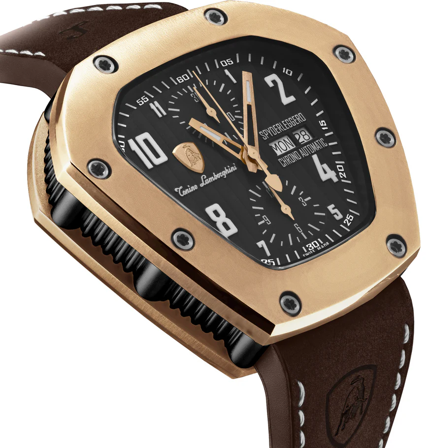Tonino Lamborghini Watch Spyderleggero Chrono Rose Gold - Image 3