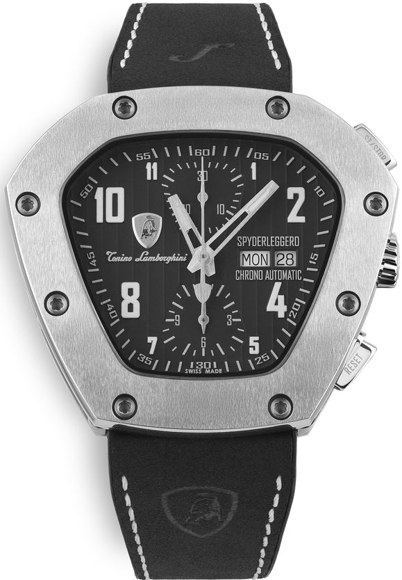Tonino Lamborghini Watch Spyderleggero Chrono Titanium Black
