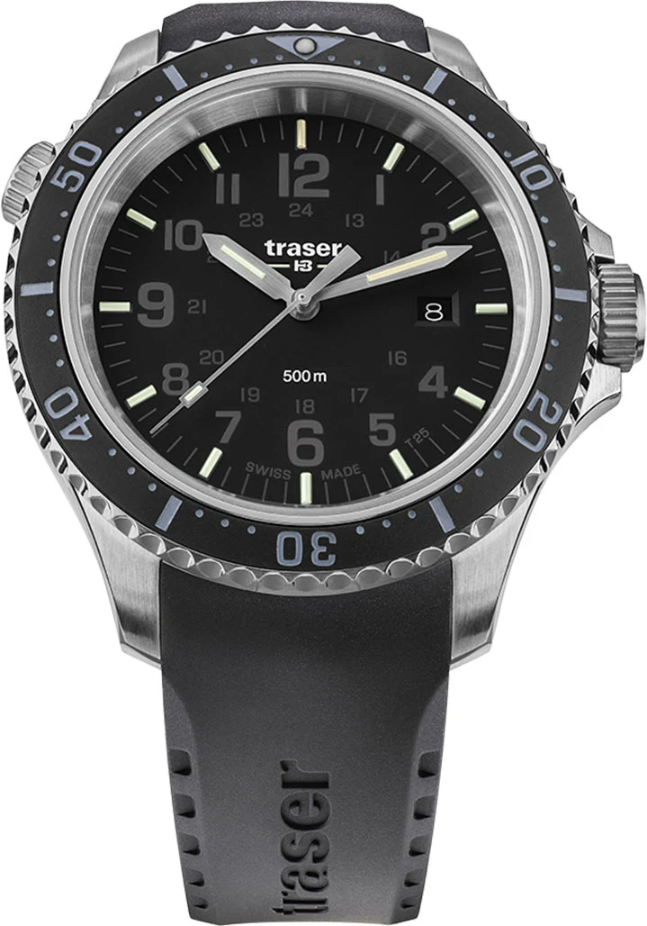 Traser H3 P67 Diver Black Rubber Watch