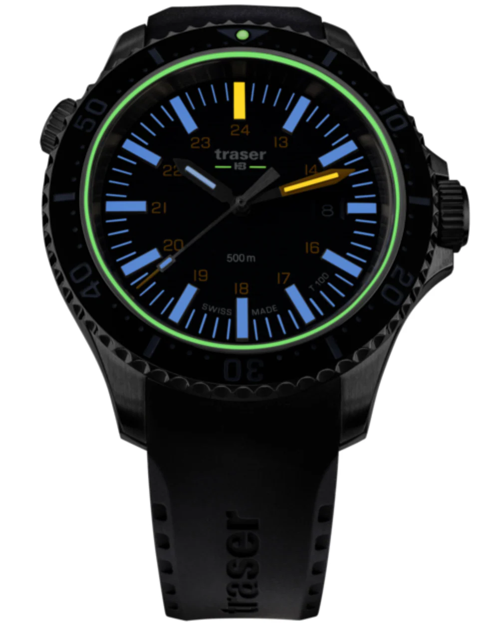 Traser H3 P67 Diver T100 Blue Rubber Watch - Image 3
